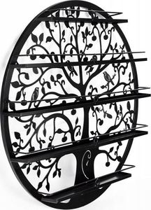 Costway Stojak wystawka półka ścienna na lakiery 3