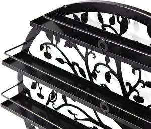 Costway Stojak wystawka półka ścienna na lakiery 4