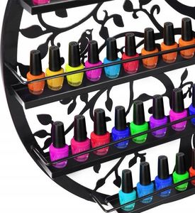 Costway Stojak wystawka półka ścienna na lakiery 5