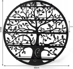 Costway Stojak wystawka półka ścienna na lakiery 6