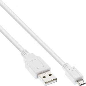 Kabel USB InLine USB-A - microUSB 2 m Biały (31720W) 1