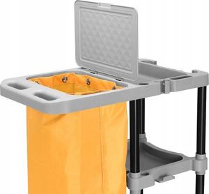 Costway Przemysłowy wózek do sprzątania zestaw sprzątający 4