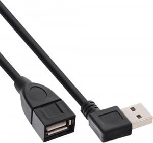 Kabel USB InLine USB-A - USB-A 2 m Czarny (34618R) 1