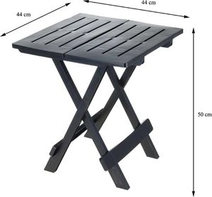 KMTP Stolik składany balkonowy tarasowy szary 3