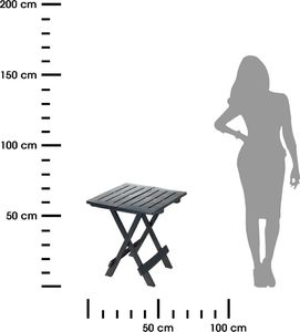 KMTP Stolik składany balkonowy tarasowy szary 5
