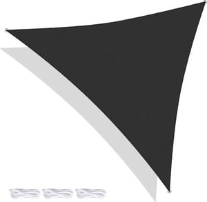 KMTP Baldachim żagiel markiza przeciwsłoneczna trójkąt 3,6x3,6x3,6 ciemny szary 1