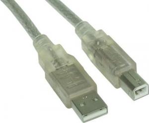 Kabel USB InLine USB-A - USB-B 3 m Przezroczysty (34535T) 1