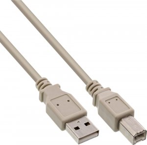 Kabel USB InLine USB-A - USB-B 7 m Szary (34557H) 1