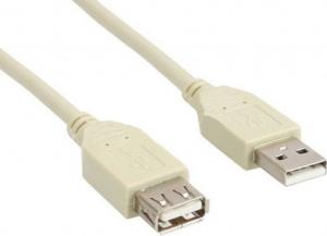 Kabel USB InLine USB-A - USB-A 3 m Szary (34603L) 1