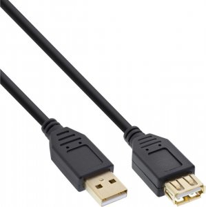 Kabel USB InLine USB-A - USB-A 3 m Czarny (34603S) 1