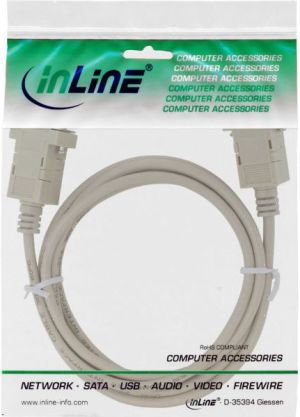 InLine DB-9 - DB-9, 2m, Beżowy (12222L) 3