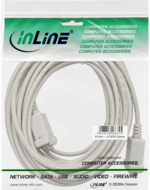 InLine DB-9 - DB-9, 10m, Szary (12226C) 2