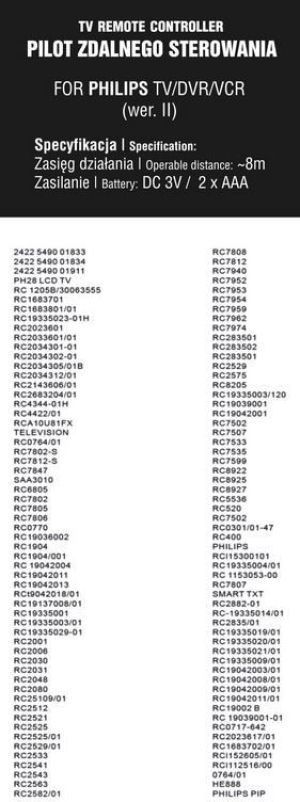 Pilot RTV Blow do PHILIPS wersja II - (3975#) 3