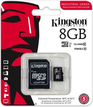 Karta Kingston Industrial MicroSDHC 8 GB Class 10 UHS-I/U1  (SDCIT/8GB) 4