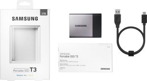Dysk zewnętrzny SSD Samsung SSD 2 TB Szaro-czarny (MU-PT2T0B/EU) 6