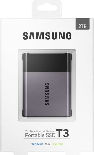 Dysk zewnętrzny SSD Samsung SSD 2 TB Szaro-czarny (MU-PT2T0B/EU) 7