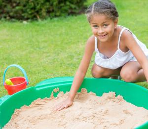 Little Tikes Piaskownica z pokrywą Żółw 110x93 cm (631566) 5