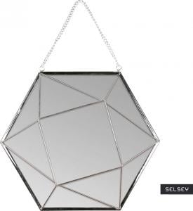 Selsey SELSEY Lustro wiszące Nidial 27x23,5 cm srebrne 1