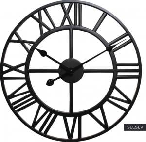Selsey SELSEY Zegar ścienny Kaikara średnica 60 cm czarny 1