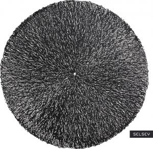 Selsey SELSEY Podkładka pod talerz Farblos średnica 38 cm czarna 1