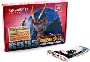 Karta graficzna Gigabyte Radeon 9550 9550 128MB 64BIT TV DVI GV-R955128D2 2