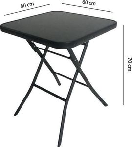 ModernHome Stół stolik ogrodowy składany 60cm na taras balkon ModernHome 4