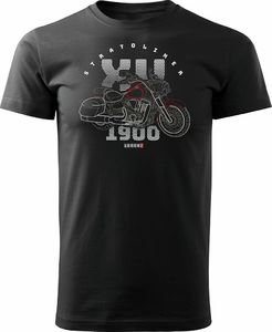 Topslang Koszulka motocyklowa z motocyklem Yamaha Stratoliner XV 1900 męska czarna REGULAR L 1