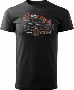 Topslang Koszulka z Ładą Łada Lada auto PRL legenda 2107 2105 męska czarna REGULAR S 1