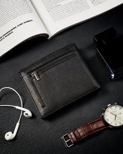 Rovicky Poziomy portfel męski ze schowkiem na suwak, skóra naturalna, RFID Stop Rovicky Nie dotyczy 4