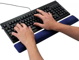 InLine Żelowa podkładka pod nadgarstki 464x60x23mm niebieska (55454B) 3