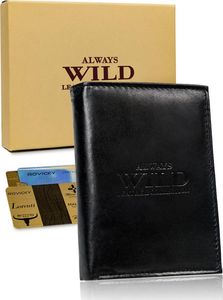 Wild Skórzany portfel męski pionowy z rozbudowanym wnętrzem i RFID Always Wild Nie dotyczy 1