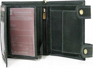 Always Wild Atrakcyjny, skórzany portfel męski z mosiężnym łańcuchem Always Wild Nie dotyczy 8