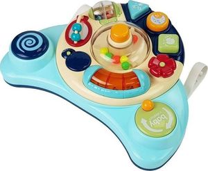 Lean Sport Interaktywny Panel Zabawka dla Niemowląt Muzyka Odgłosy Zwierząt Niebieska (8498) 3