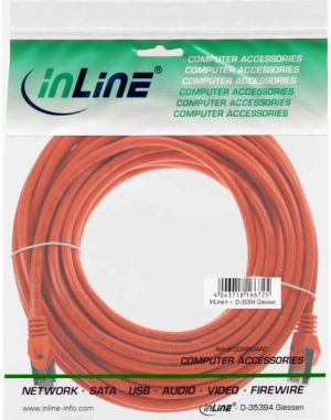 InLine Patchcord SF/UTP Cat.5e, pomarańczowy 7.5m (72575O) 2