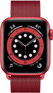 Crong Pasek ze stali nierdzewnej Crong Milano Steel do Apple Watch 38/40 mm czerwony 3
