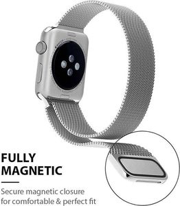 Crong Pasek ze stali nierdzewnej Crong Milano Steel do Apple Watch 38/40 mm czerwony 7