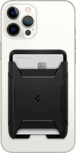 Spigen Kieszeń na karty Spigen Rugged Armor MagSafe Universal Magnetic Card Wallet Black 7