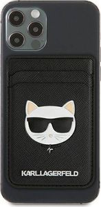 Karl Lagerfeld Kieszeń na karty Karl Lagerfeld KLWMSCHSFBK Wallet Card Slot Saffiano Choupette Head MagSafe czarny/black 2