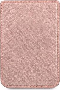 Guess Kieszeń na karty Wallet Card Slot GUWMSSASLPI MagSafe Saffiano różowy/pink 3