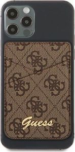Guess Kieszeń na karty Guess Wallet Card Slot GUWMS4GTLBR MagSafe 4G brąz/brown 2