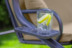 Funfit Huśtawka ogrodowa Relax Plus beżowa 14