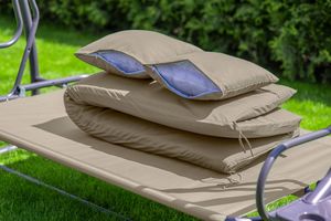 Funfit Huśtawka ogrodowa Relax Plus beżowa 16