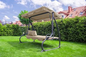 Funfit Huśtawka ogrodowa Relax Plus beżowa 6