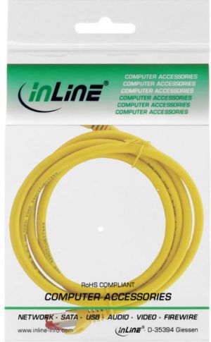 Intos Patchcord S/FTP, PiMF, Cat.6, 250MHz, halogen free, żółty 1.5m (76912Y) 2