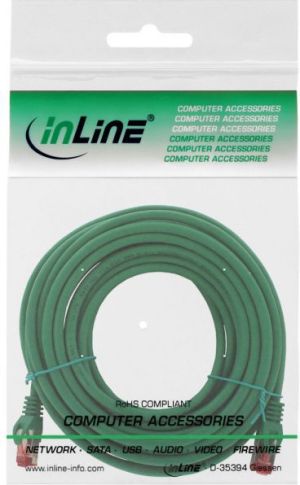 Intos Patchcord S/FTP, PiMF, Cat.6, 250MHz, halogen free, zielony 15m (76915G) 2