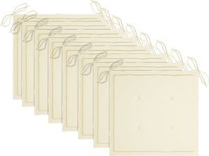 vidaXL Składane krzesła ogrodowe z poduszkami, 8 szt., drewno akacjowe 5