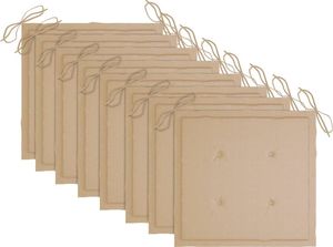 vidaXL Składane krzesła ogrodowe z poduszkami, 8 szt., drewno akacjowe 5