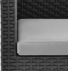 vidaXL Krzesła ogrodowe z poduszkami, 2 szt., PP, antracytowe 6