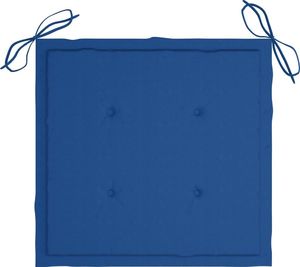 vidaXL Składane krzesła ogrodowe, 4 szt., poduszki, drewno akacjowe 5