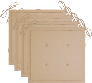 vidaXL Krzesła ogrodowe z poduszkami, 3 szt., lite drewno akacjowe 6